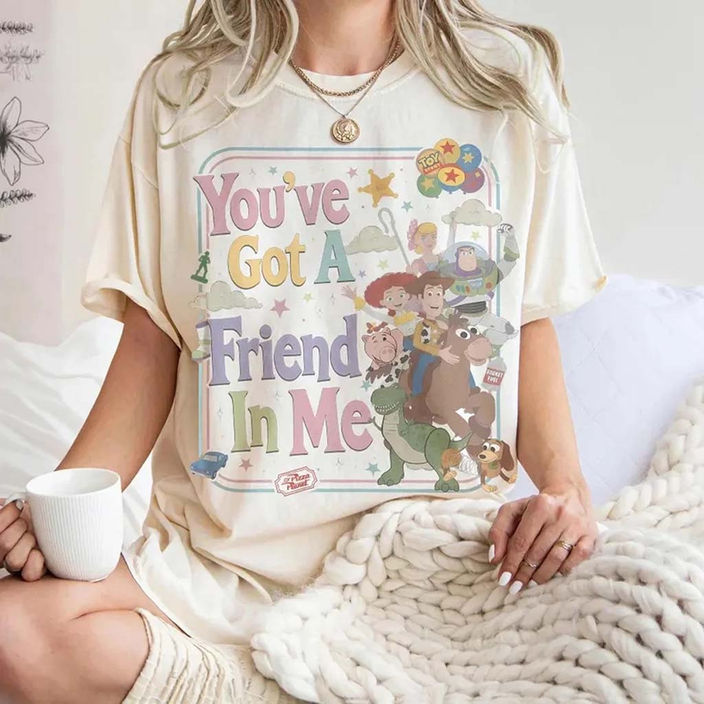 Vintage D Toy Story You've Got A Friend In Me Shirt Toy Story Characters Tee Daughter Gifts - Kdjoy