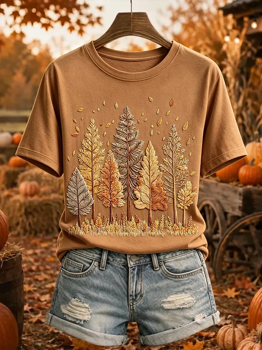 Vintage Fall Trees T-Shirt Cute Autumn Outfits Unique Gifts For Mothers - Kdjoy Vintage Fall Trees T-Shirt Cute Autumn Outfits Unique Gifts For Mothers - Kdjoy