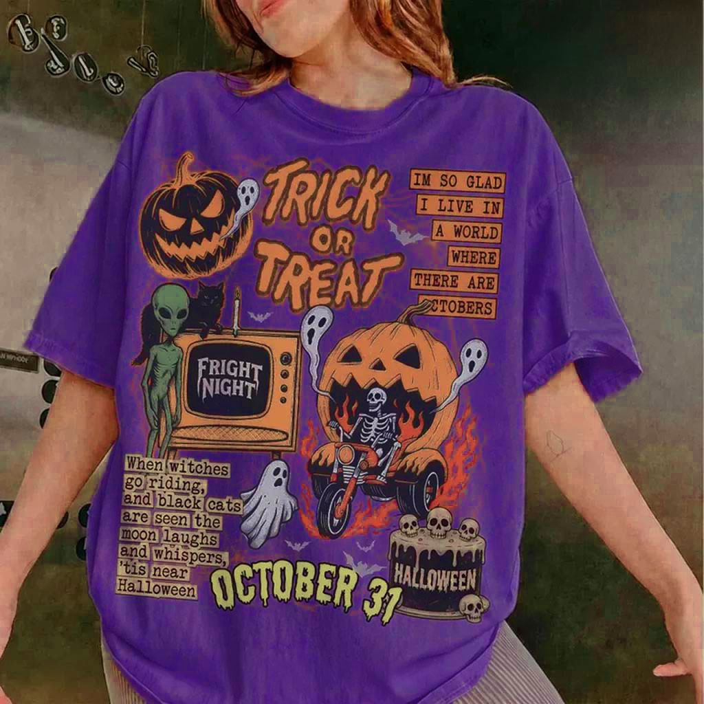 Vintage Halloween Collage Grunge Trick Or Treat T-Shirt October 31 Shirt Halloween Gift Ideas Vintage Halloween Collage Grunge Trick Or Treat T-Shirt October 31 Shirt Halloween Gift Ideas