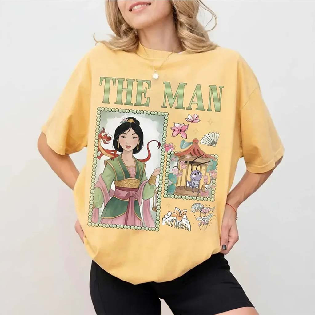 Vintage Princess Mulan The Man T-Shirt Mulan Merch Present For Cartoon Lovers - Kdjoy Vintage Princess Mulan The Man T-Shirt Mulan Merch Present For Cartoon Lovers - Kdjoy