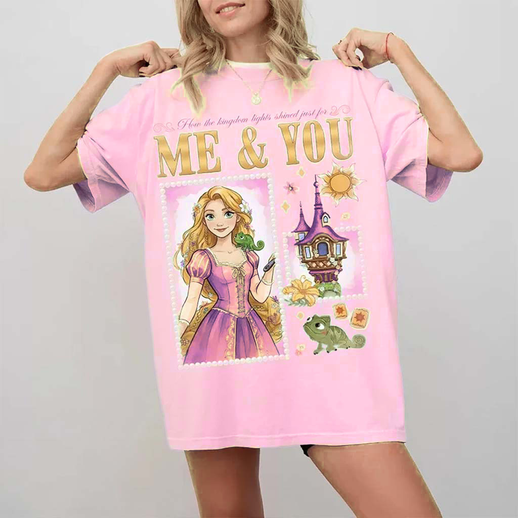Vintage Princess Rapunzel Me And You T-Shirt Tangled Merch Gift For Cartoon Lovers Vintage Princess Rapunzel Me And You T-Shirt Tangled Merch Gift For Cartoon Lovers