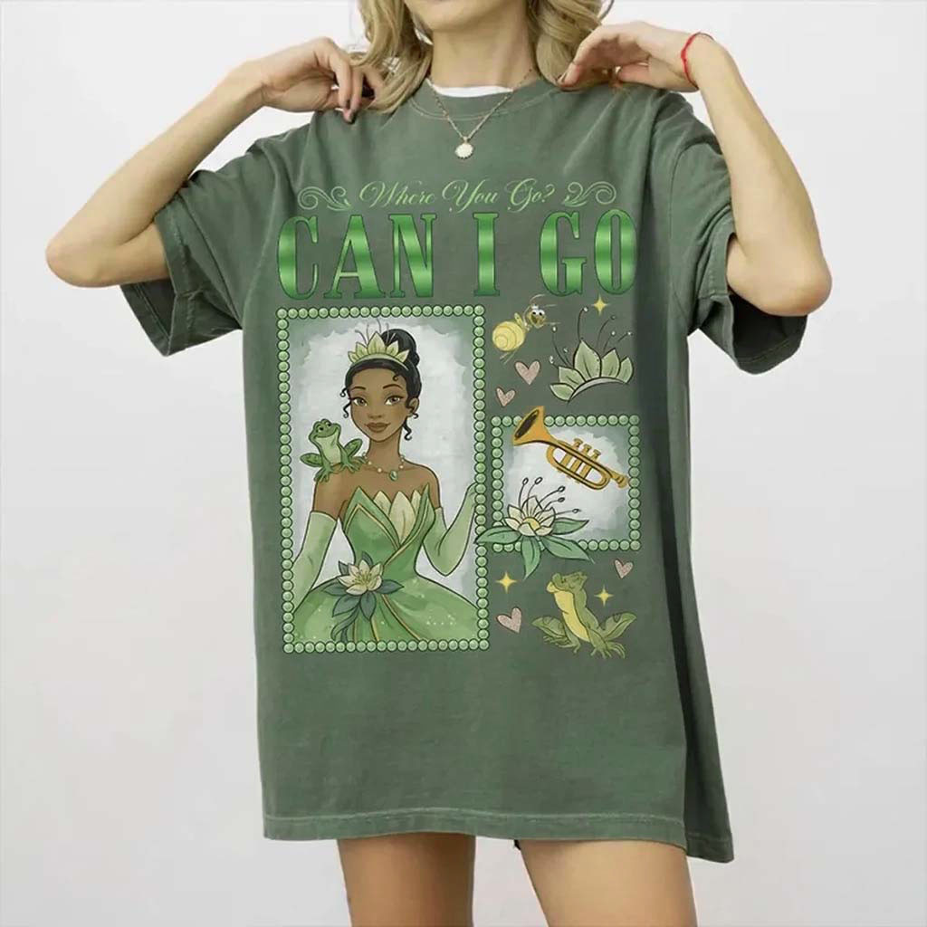 Vintage Princess Tiana Where You Go Can I Go T-Shirt The Princess and the Frog Merch Her Gifts Vintage Princess Tiana Where You Go Can I Go T-Shirt The Princess and the Frog Merch Her Gifts