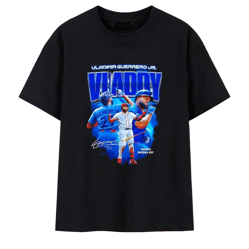 Vladimir Guerrero Jr Toronto Blue Jays Baseball Signature Shirt Vladimir Guerrero Jr Merch - Kdjoy