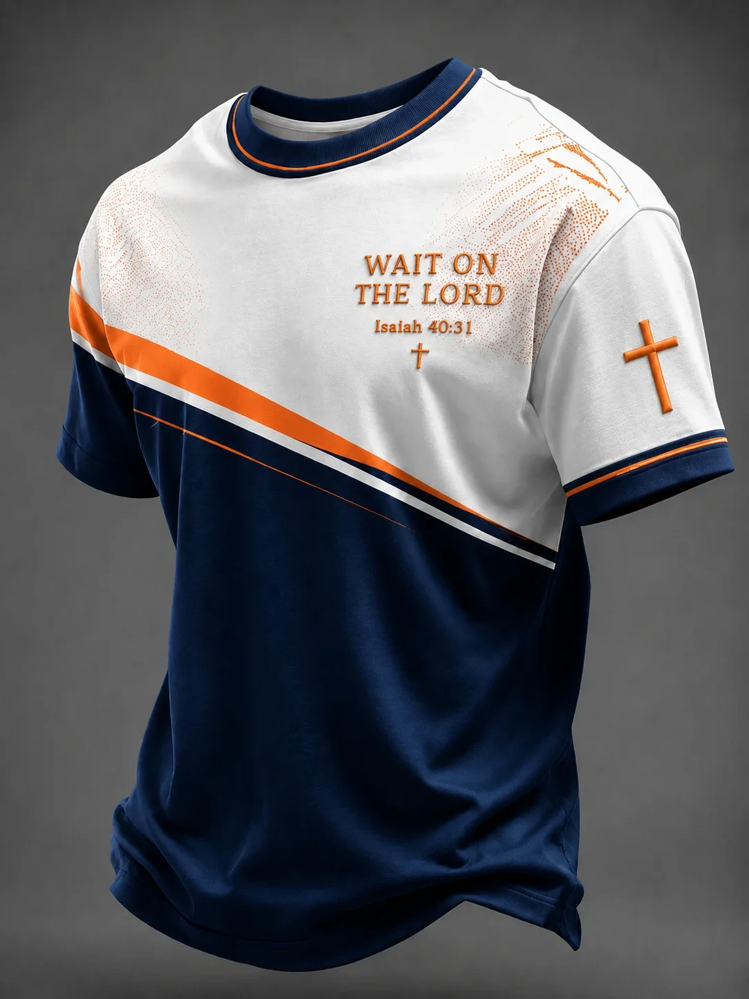 Wait On The Lord T-Shirt Isaiah 40 31 Bible Scripture Clothing Christian Gifts For Him - Kdjoy