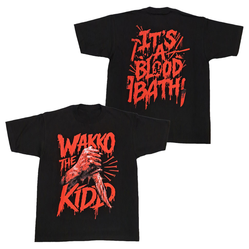 Wakko Exotics Merch 2026 Wakko The Kidd Blood Bath Black T-Shirt Music Related Gifts For Guys