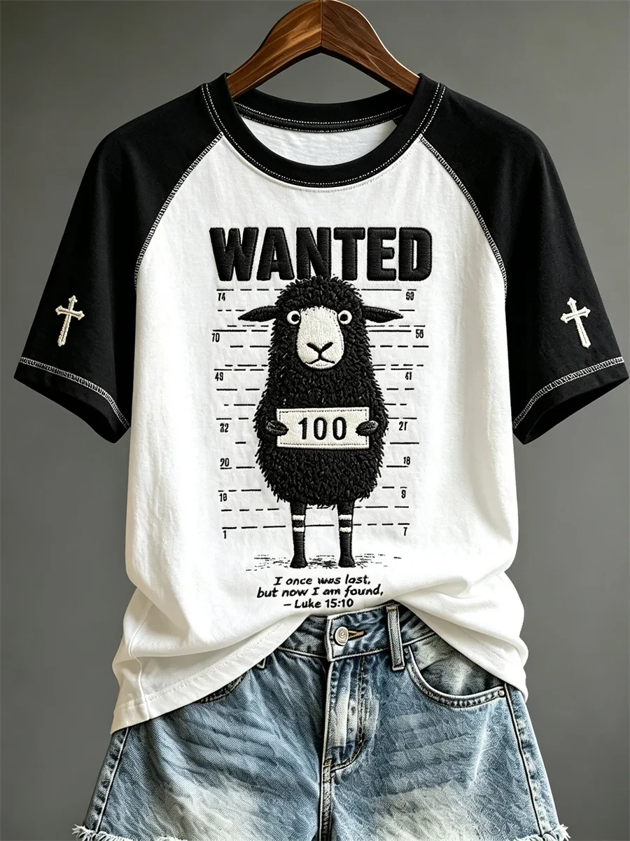 Wanted Black Sheep Lost And Found Luke 15 T-Shirt Christian Sheep Merch Halloween Clothing Gifts - Kdjoy