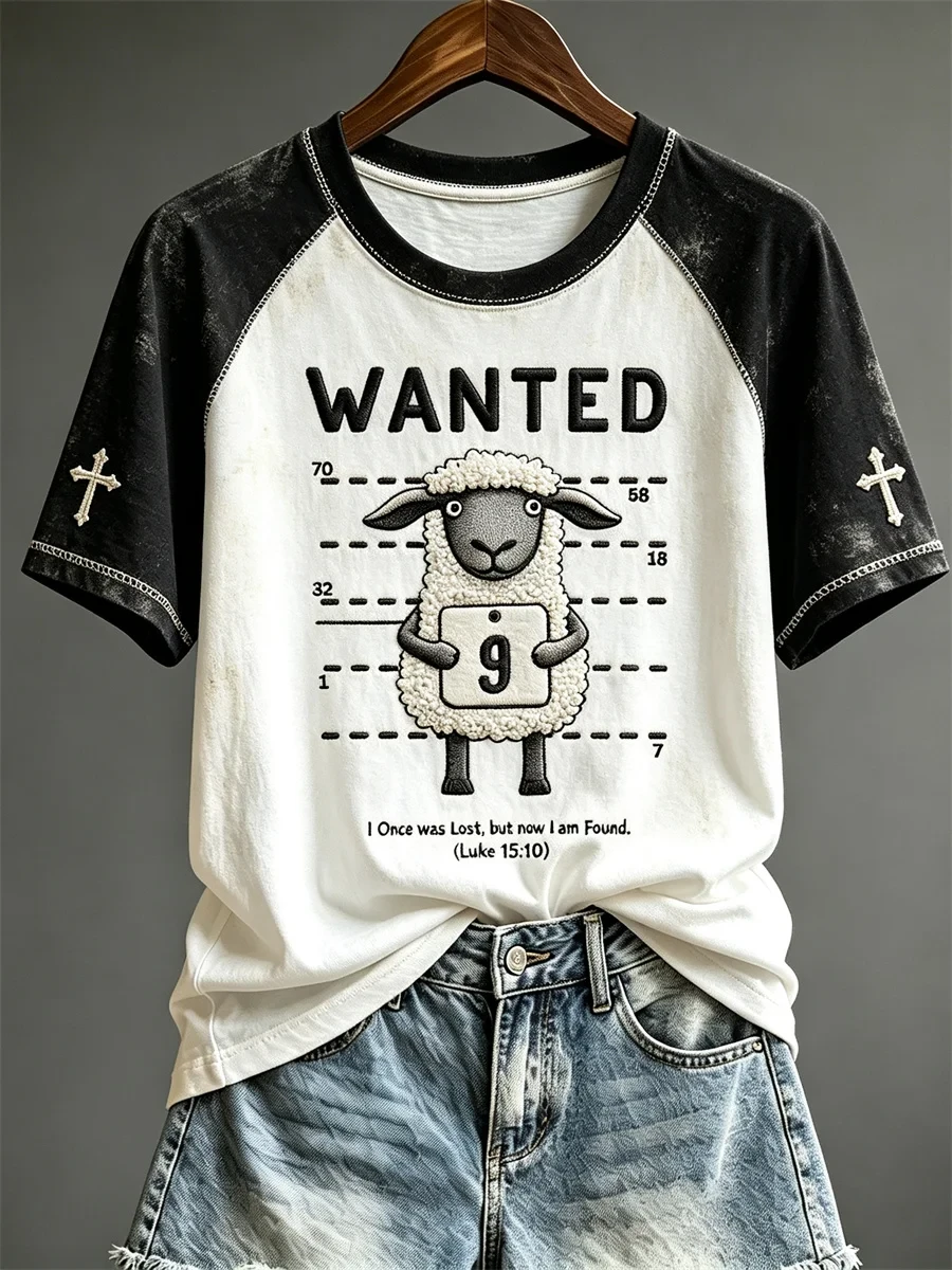 Wanted Sheep Lost And Found Luke 15 T-Shirt Christian Sheep Tee Presents For Women - Kdjoy Wanted Sheep Lost And Found Luke 15 T-Shirt Christian Sheep Tee Presents For Women - Kdjoy