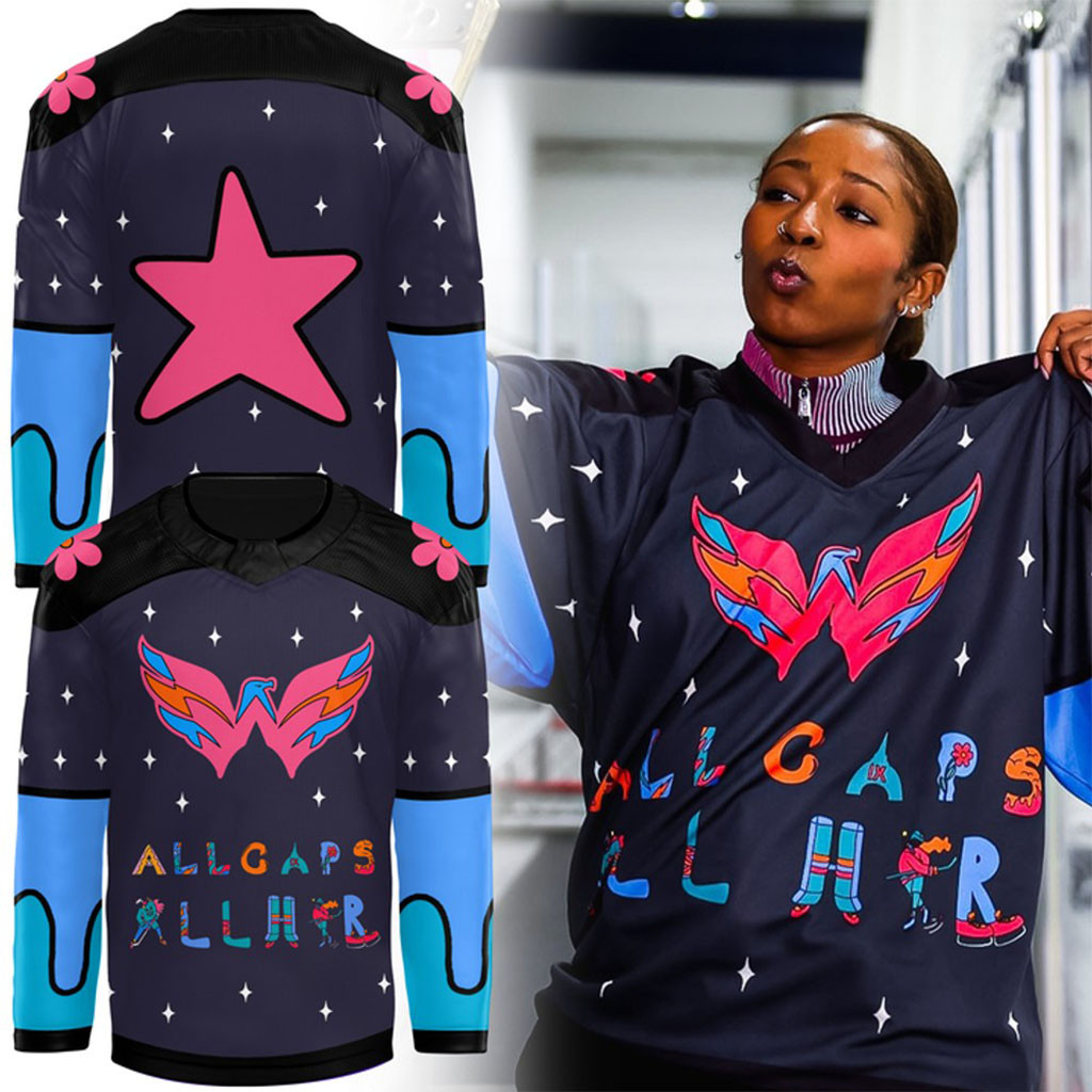 Washington Capitals All Caps All Her 2026 Special Hockey Jersey Washington Capitals Merch - Kdjoy