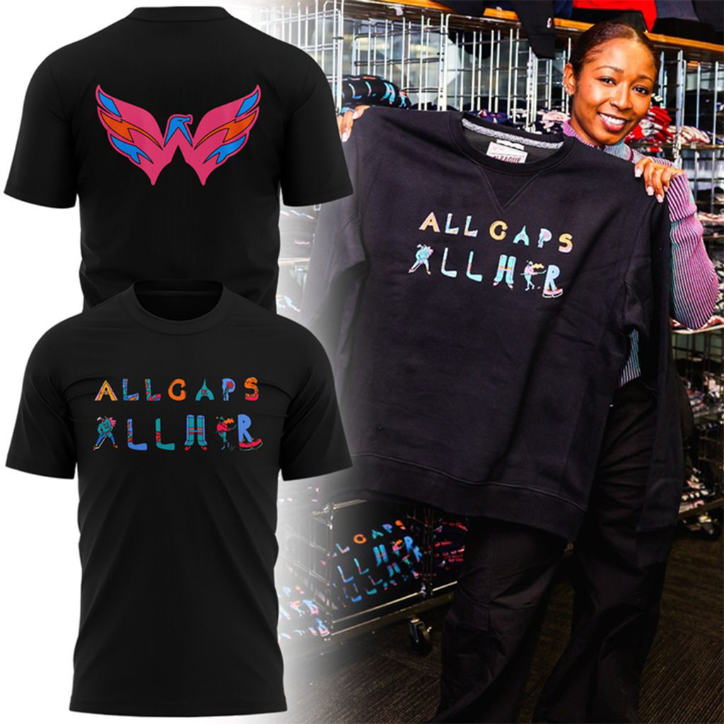 Washington Capitals All Caps All Her 2026 T-Shirt Washington Capitals Merch Hockey Fan Gifts - Kdjoy