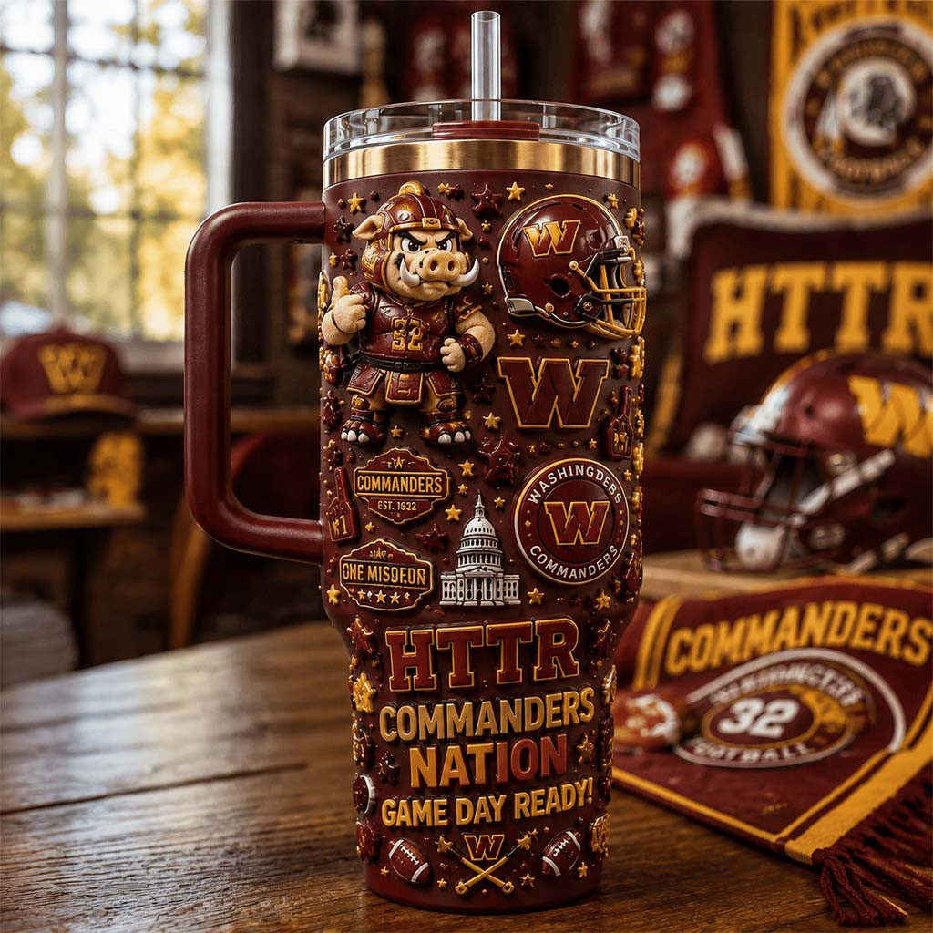 Washington Commanders Merch HTTR Commanders Nation Game Day Ready Tumbler Gifts For Fans - Kdjoy Washington Commanders Merch HTTR Commanders Nation Game Day Ready Tumbler Gifts For Fans - Kdjoy