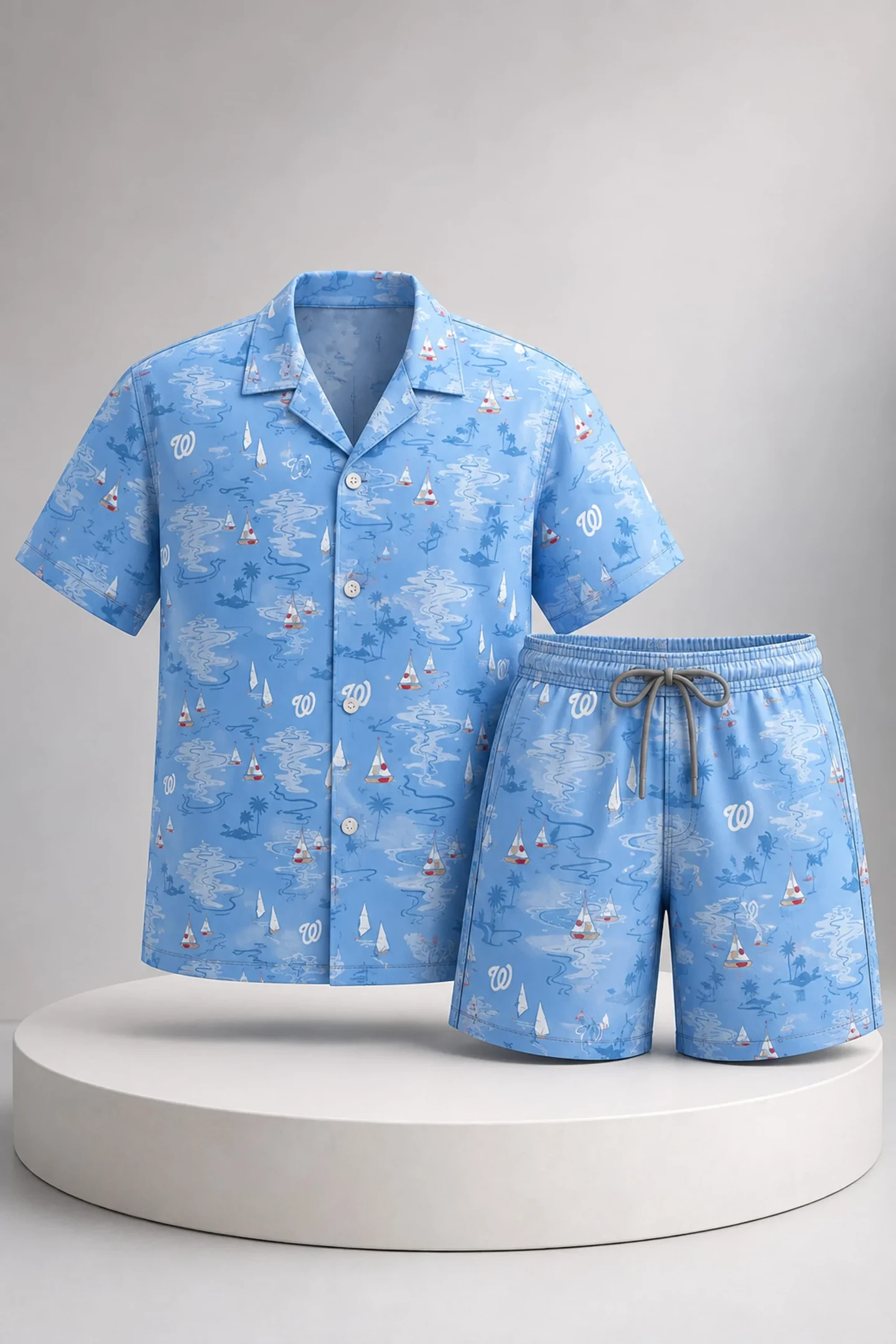 Washington Nationals Hawaiian Shirt And Shorts Set 2026 Washington Nationals Merch Fan Gifts - Kdjoy Washington Nationals Hawaiian Shirt And Shorts Set 2026 Washington Nationals Merch Fan Gifts - Kdjoy