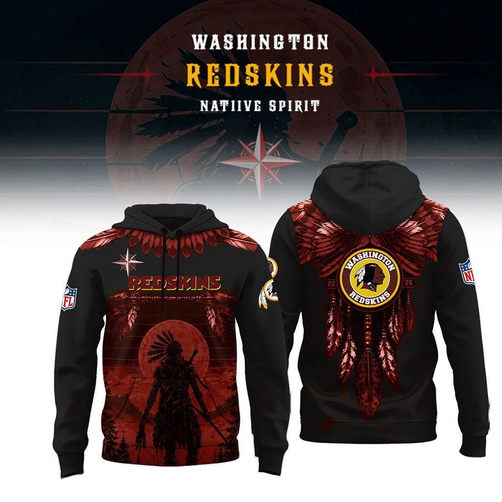 Washington Redskins Native Spirit Heritage Hoodie 2026 Redskins Merch Present For Football Fans - Kdjoy
