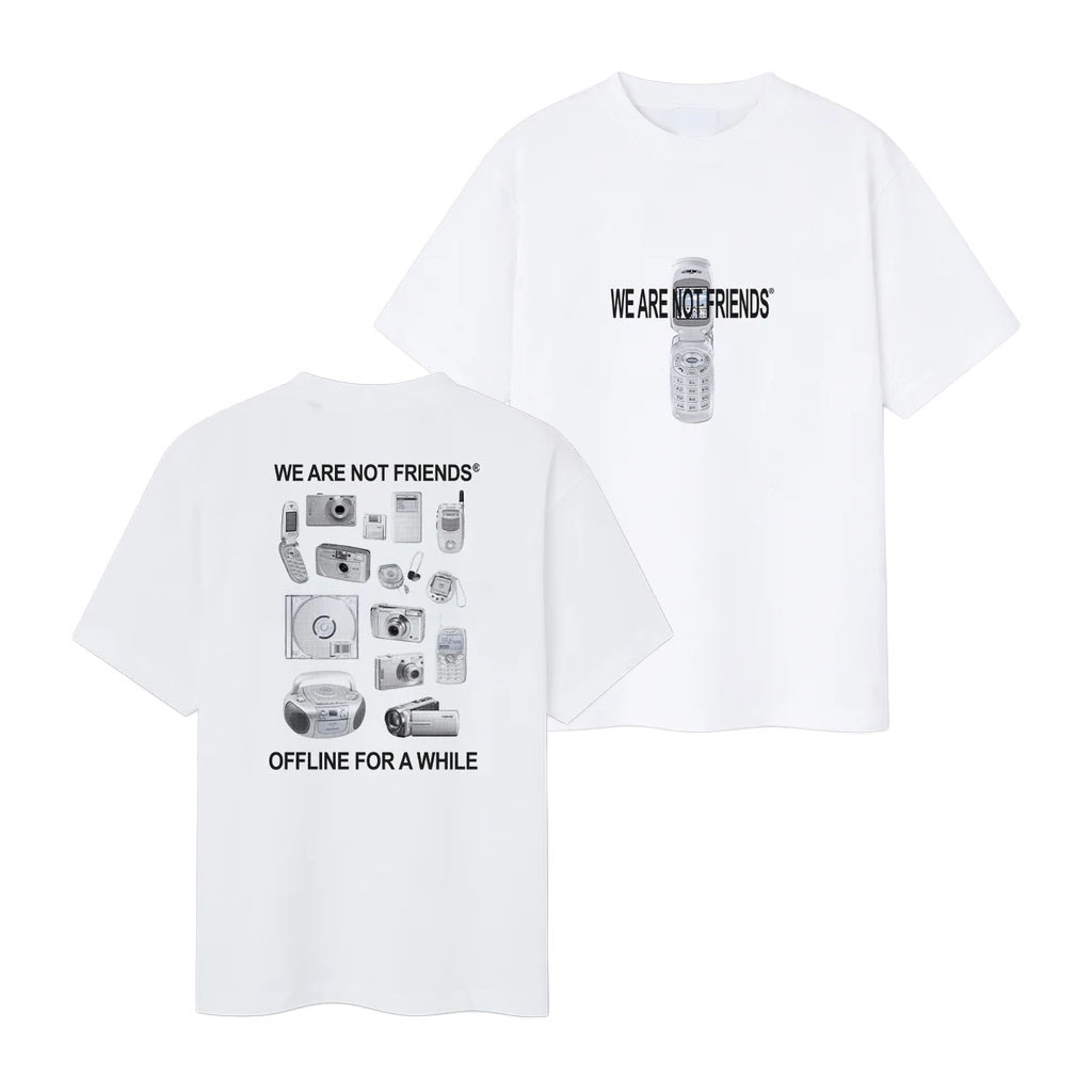 We Are Not Friends Merch 2026 Gadgets T-Shirt Offline For A White Shirt Gift For BFF - Kdjoy We Are Not Friends Merch 2026 Gadgets T-Shirt Offline For A White Shirt Gift For BFF - Kdjoy