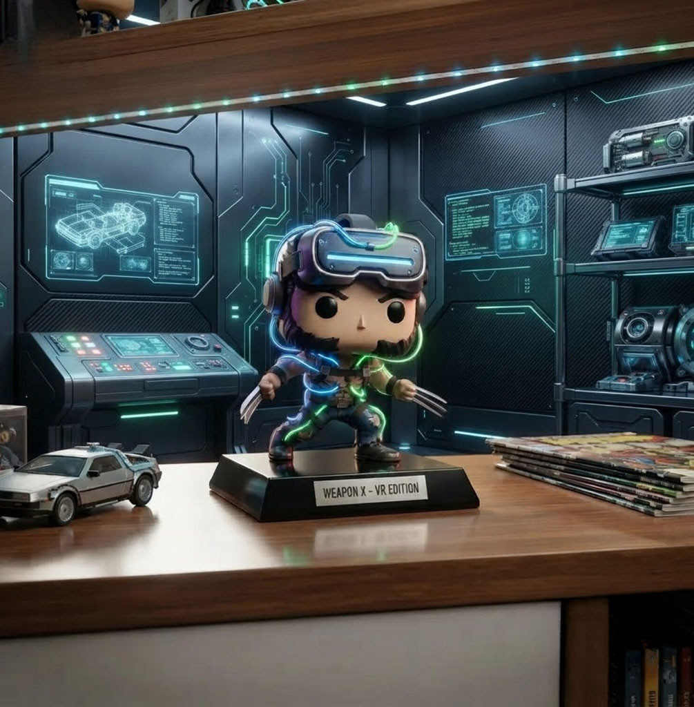 Weapon X Wolverine Sci Fi VR Helmet Funko Pop Wolverine Marvel Merch Gift For Brothers Weapon X Wolverine Sci Fi VR Helmet Funko Pop Wolverine Marvel Merch Gift For Brothers