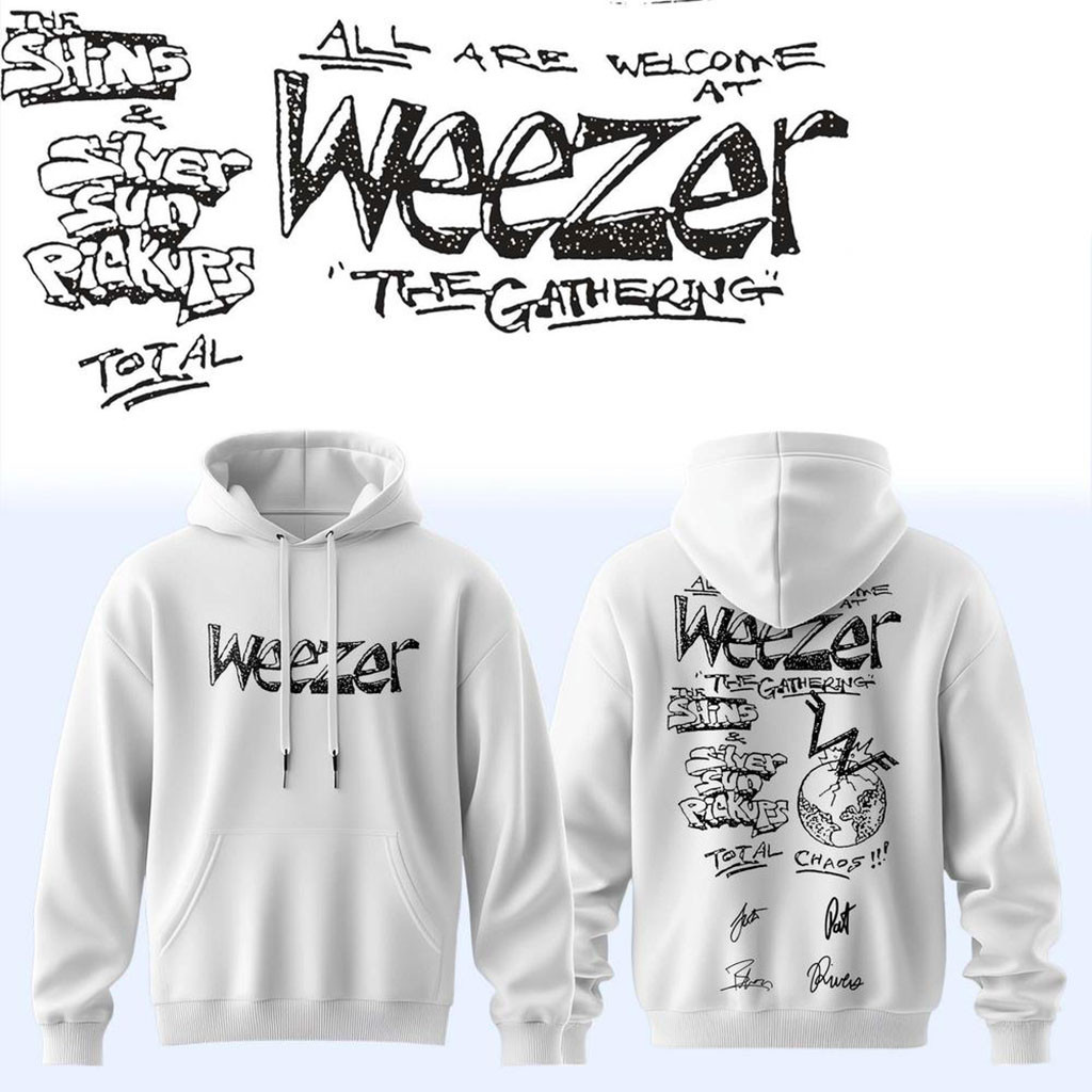 Weezer The Gathering World Wide Tour 2026 Hoodie Weezer Merch Best Gifts For Music Lovers - Kdjoy