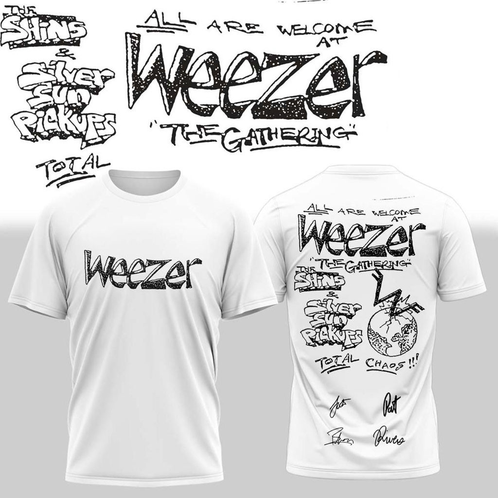 Weezer The Gathering World Wide Tour 2026 Shirt Weezer Merch Presents For Rock Lovers - Kdjoy