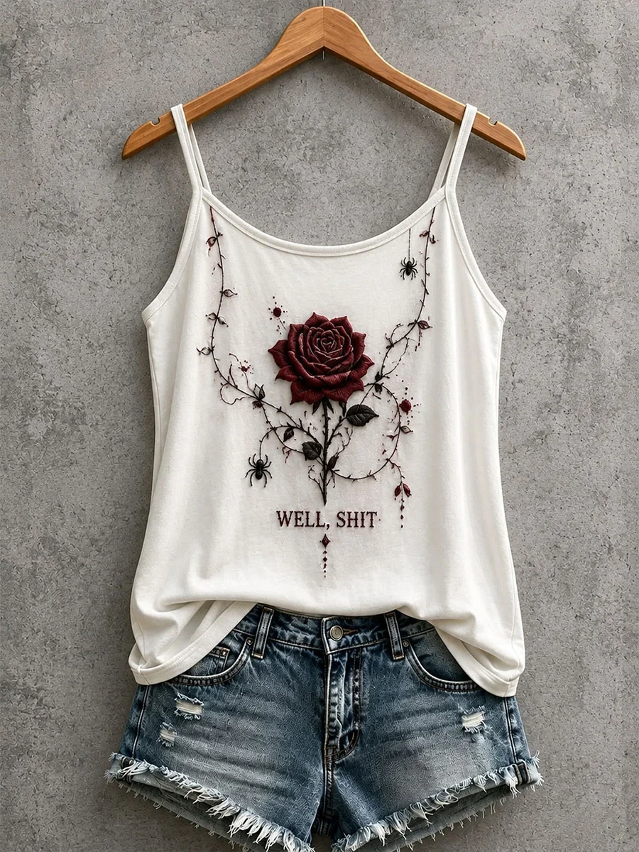 Well Shit Roses Tank Top Gothic Rose Clothes Birthday Presents For Wife - Kdjoy Well Shit Roses Tank Top Gothic Rose Clothes Birthday Presents For Wife - Kdjoy