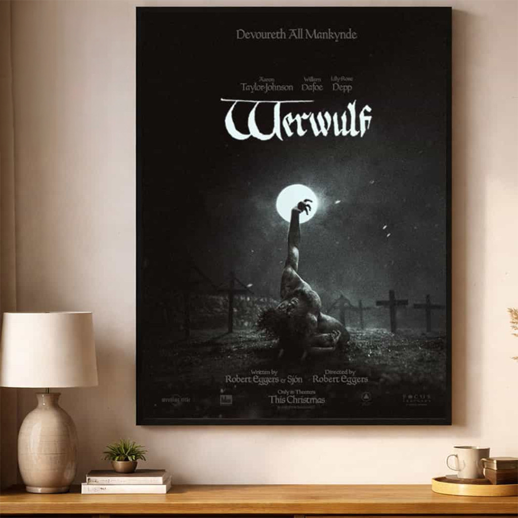 Werwulf 2026 Movie Devoureth All Mankynde Only In Theaters This Christmas Poster Werwulf Merch - Kdjoy