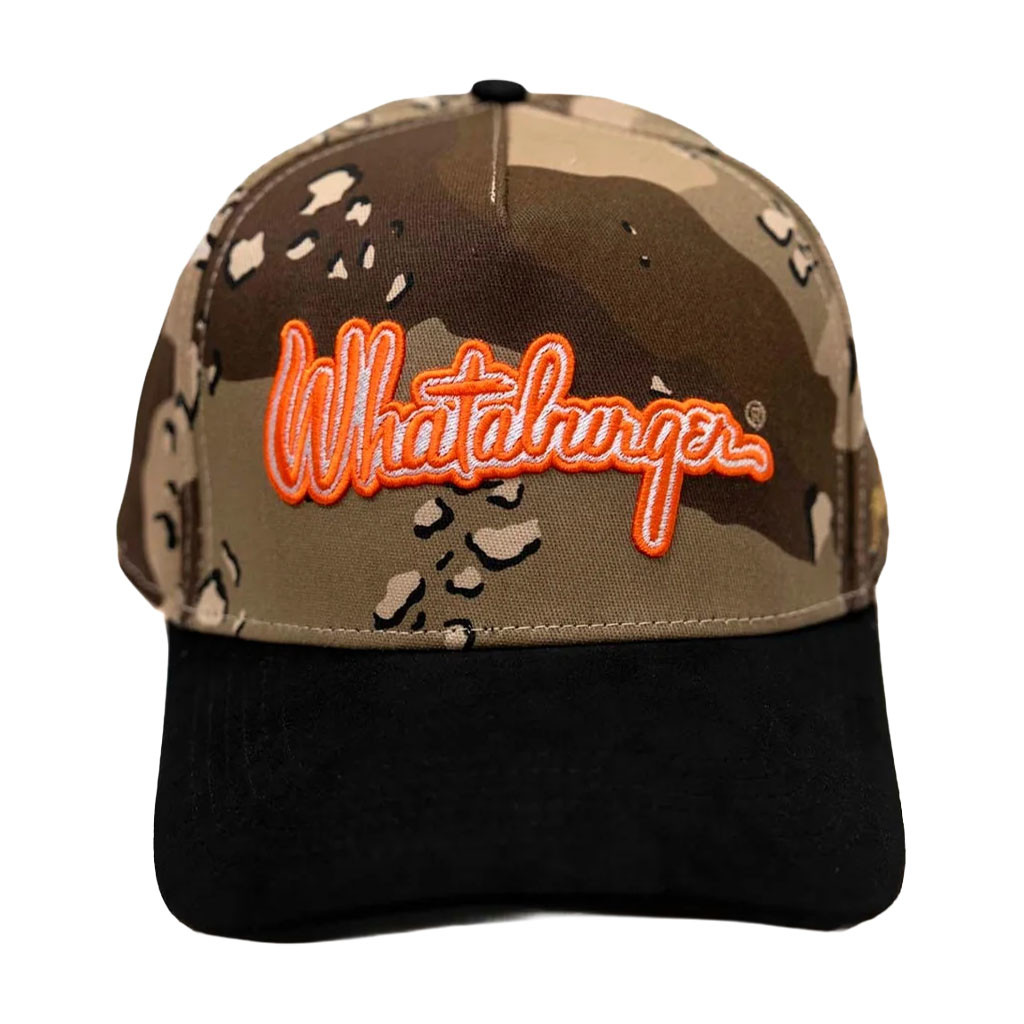 Whataburger Merch 2026 True Brvnd Camo Script Hat Embroidered Gifts Ideas For Dad - Kdjoy