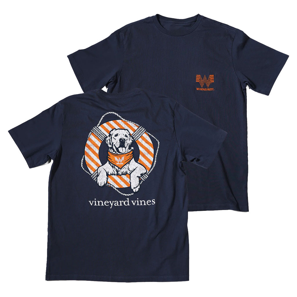 Whataburger Merch 2026 Vineyard Vines X Whataburger Dog T-Shirt Present For Husband - Kdjoy
