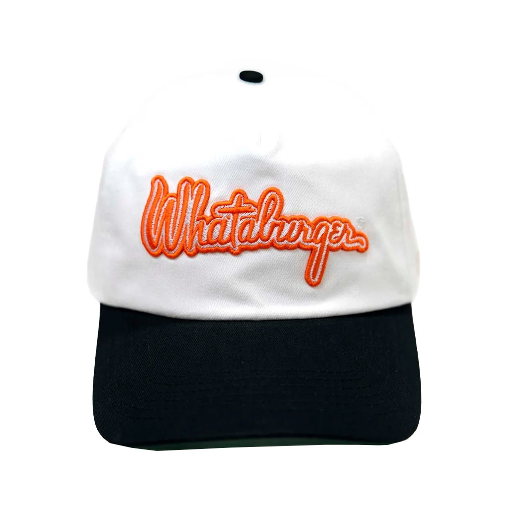 Whataburger Merch 2026 Whataburger Script Two Tone Embroidered Gifts For Friends - Kdjoy Whataburger Merch 2026 Whataburger Script Two Tone Embroidered Gifts For Friends - Kdjoy