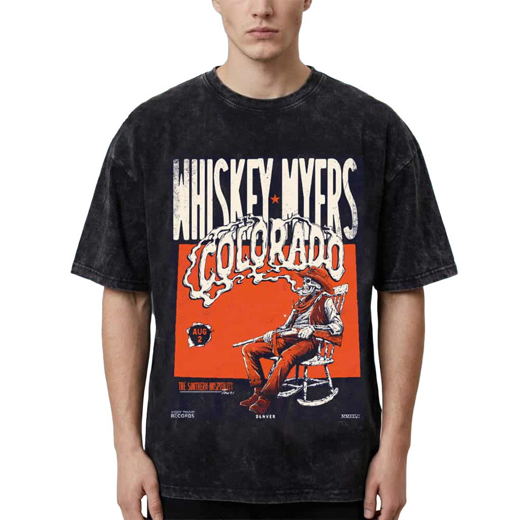 Whiskey Myers Colorado Merch 2026 Denver Southern Hospitality Tour T-Shirt Best Gifts For Him - Kdjoy