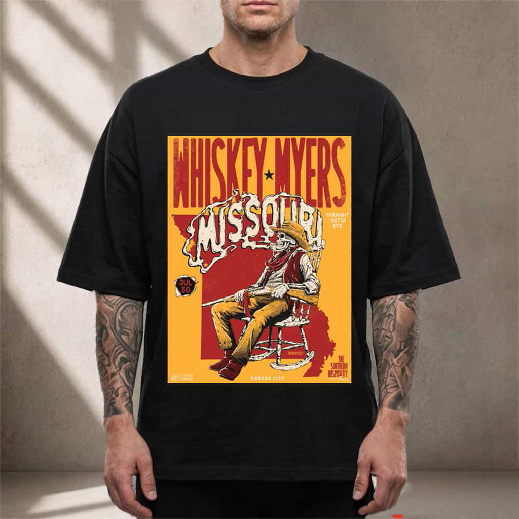 Whiskey Myers Kansas City 2026 Shirt The Southern Hospitality Tour T-Shirt Whiskey Myers Merch - Kdjoy