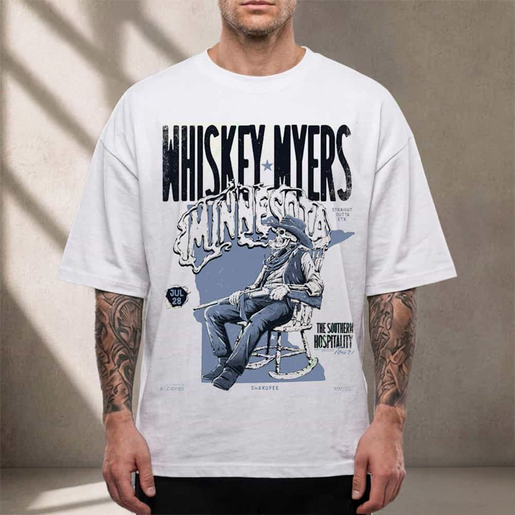 Whiskey Myers Minnesota 2026 The Southern Hospitality Tour 2026 Shirt Whiskey Myers Merch - Kdjoy Whiskey Myers Minnesota 2026 The Southern Hospitality Tour 2026 Shirt Whiskey Myers Merch - Kdjoy