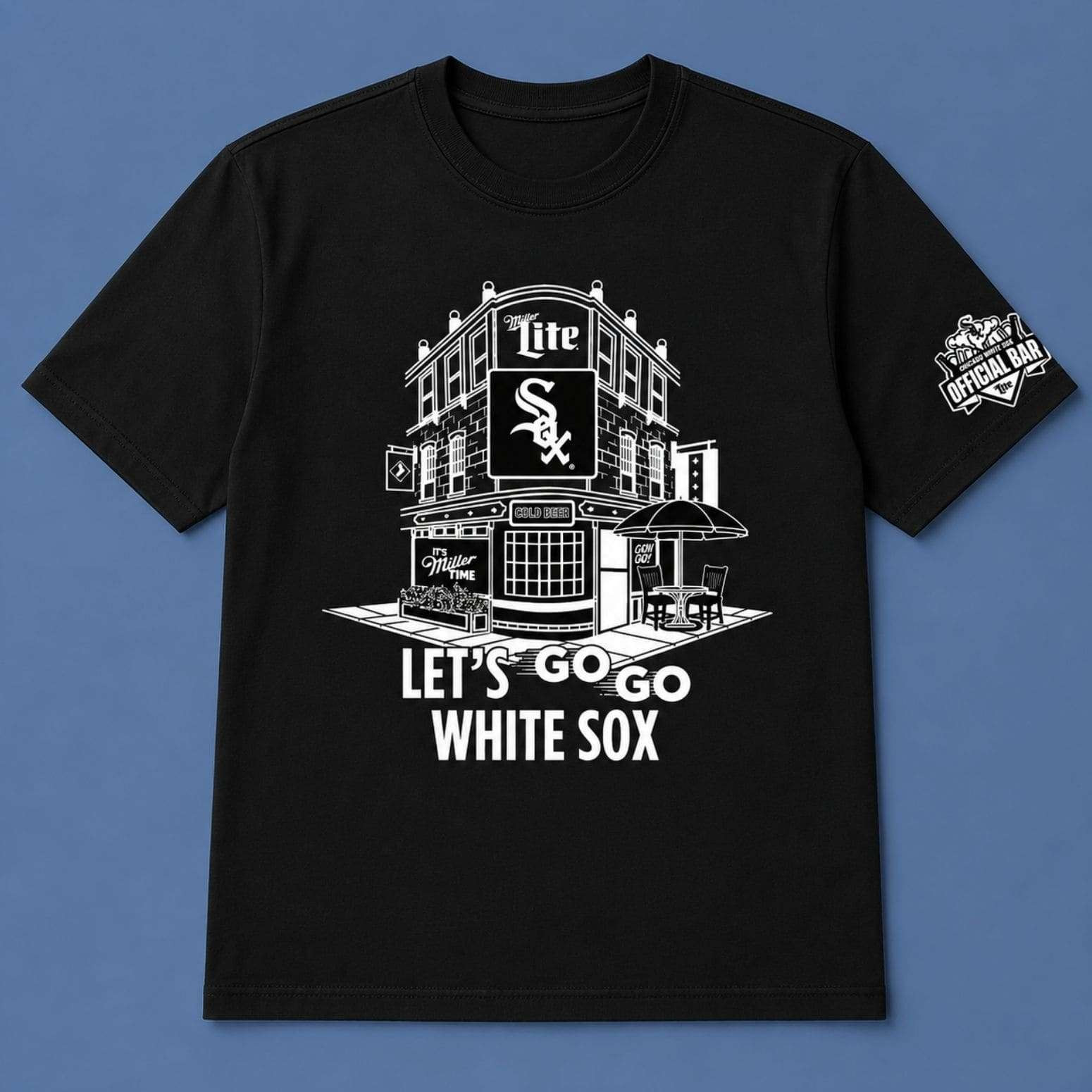 White Sox Miller Lite Bar T-Shirt Chicago White Sox Merch Gift For Baseball Fans - Kdjoy