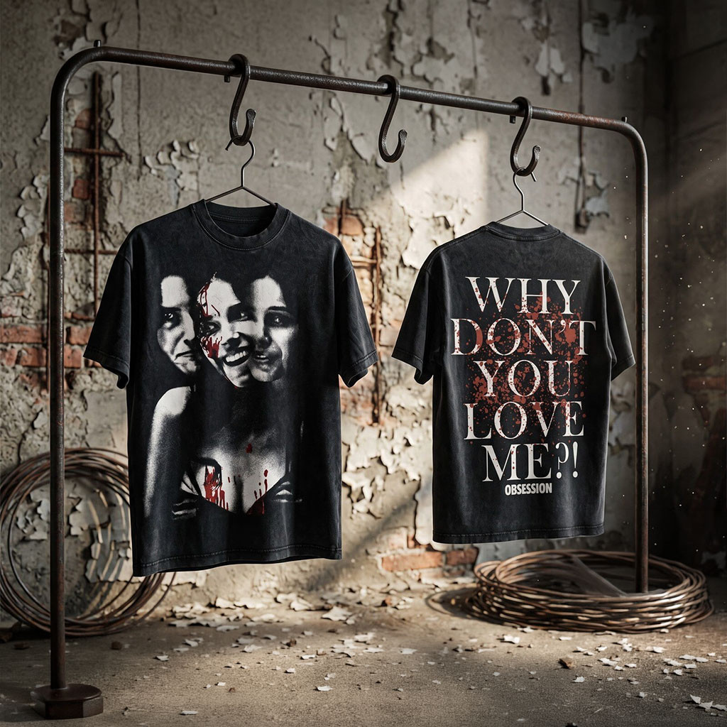 Why Don't You Love Me Obsession 2026 Horror Movie Wash T-Shirt Obsession Merch Horror Lovers Gifts - Kdjoy