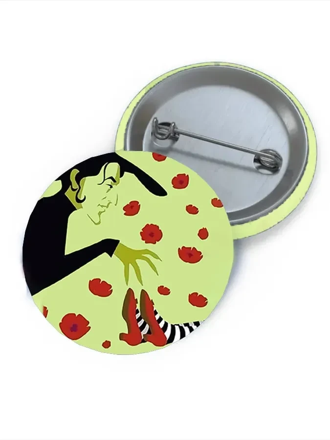 Wicked Witch Ruby Slippers Button Pin Wizard Of Oz Clothes Gift For Halloween Fans - Kdjoy