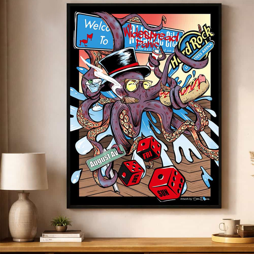 Widespread Panic Atlantic City 3 Nights Poster Widespread Panic Merch Gifts For Rock Fan - Kdjoy