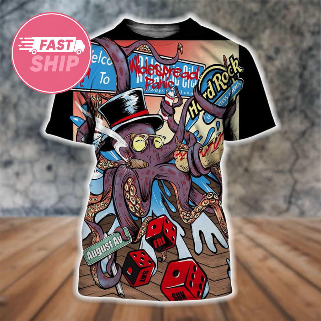 Widespread Panic Merch Atlantic City 3 Nights Shirt Music Lover Gift Ideas For Him - Kdjoy