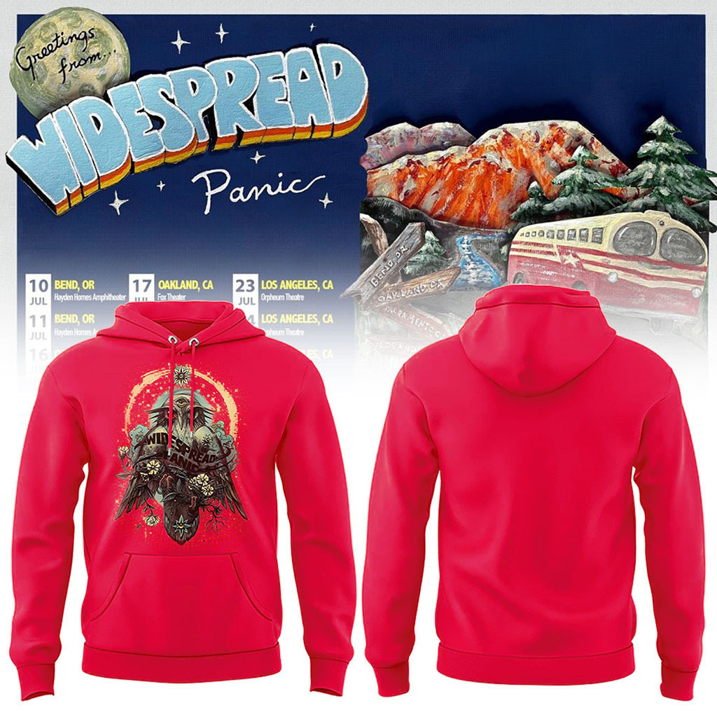 Widespread Panic West Coast Summer Tour 2026 Hoodie Widespread Panic Merch Fan Apparel - Kdjoy