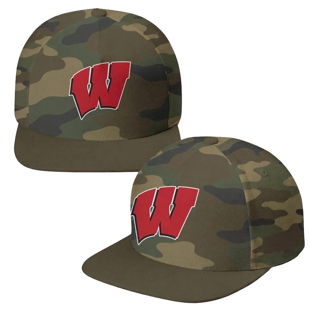 Wisconsin Badgers Field Ops Camo Snapback Hat Badgers Merch Best Gift For Football Lovers - Kdjoy Wisconsin Badgers Field Ops Camo Snapback Hat Badgers Merch Best Gift For Football Lovers - Kdjoy