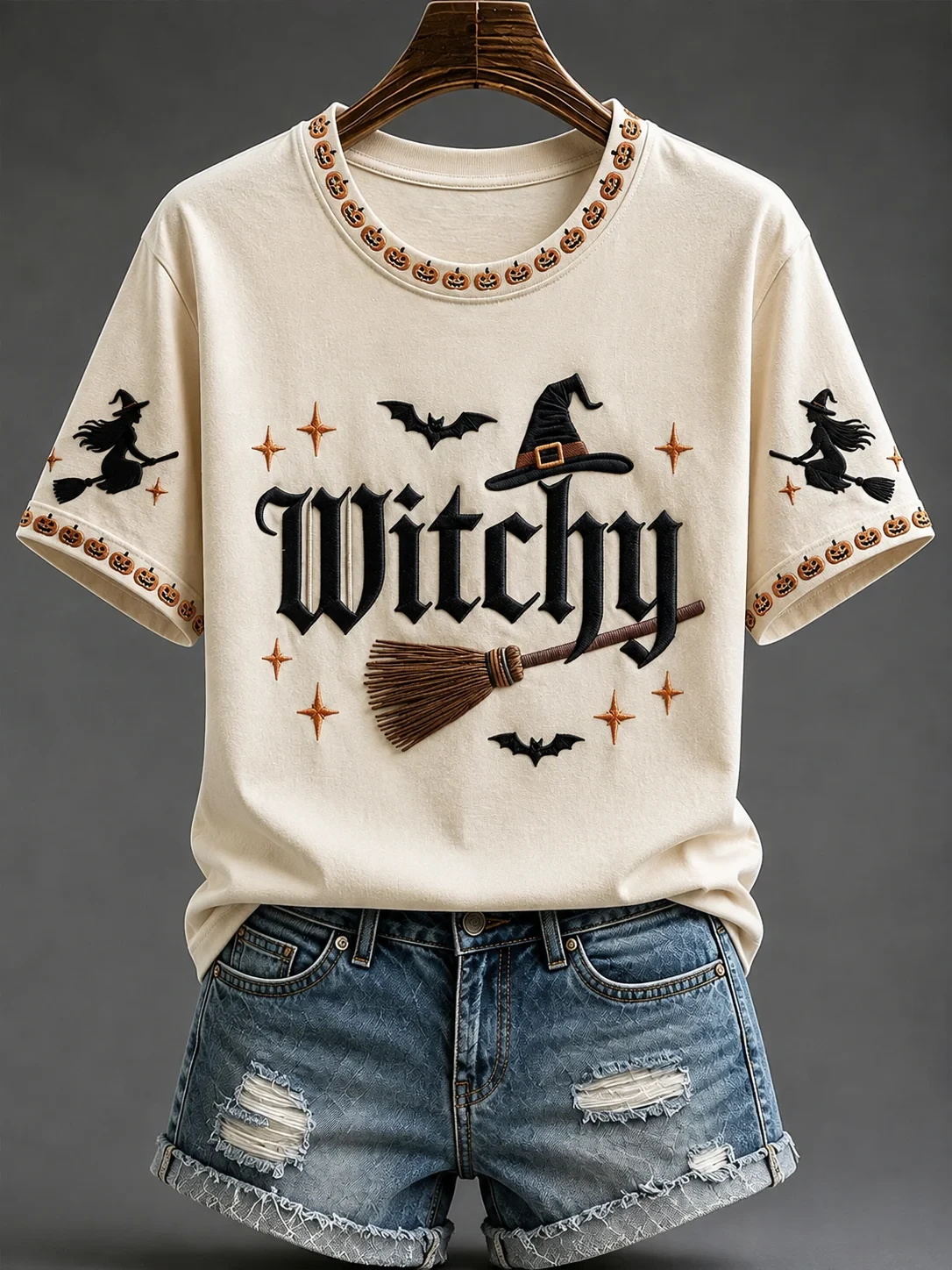 Witchy T-Shirt Halloween Witch Shirt Best Birthday Gift For Women - Kdjoy