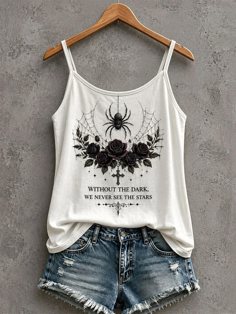 Without The Dark We Never See The Stars Tank Top Halloween Merch Gifts For Wife - Kdjoy Without The Dark We Never See The Stars Tank Top Halloween Merch Gifts For Wife - Kdjoy