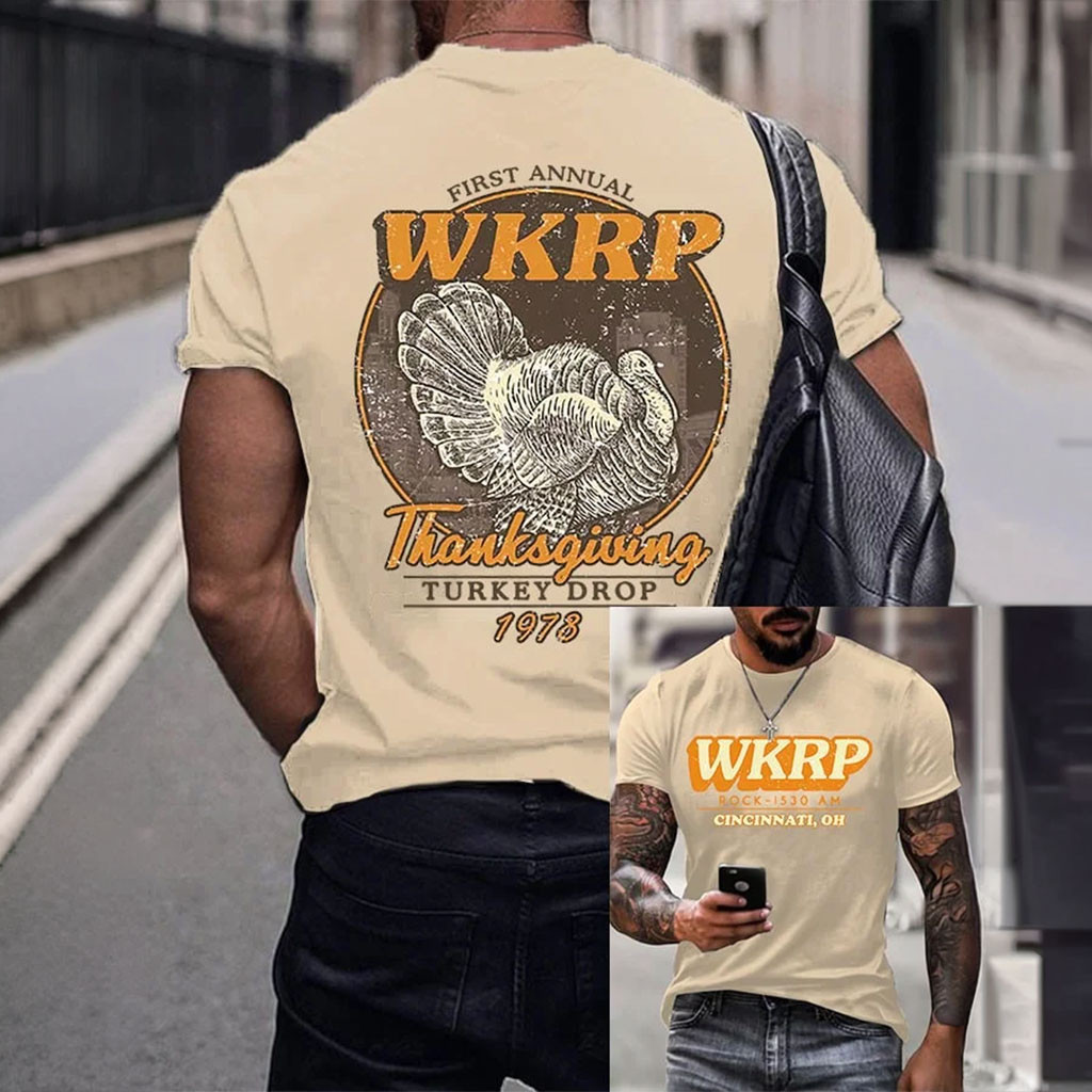 Wkrp Thanksgiving Turkey Trot T-Shirt Thanksgiving Merch Cute Autumn Season Gift - Kdjoy