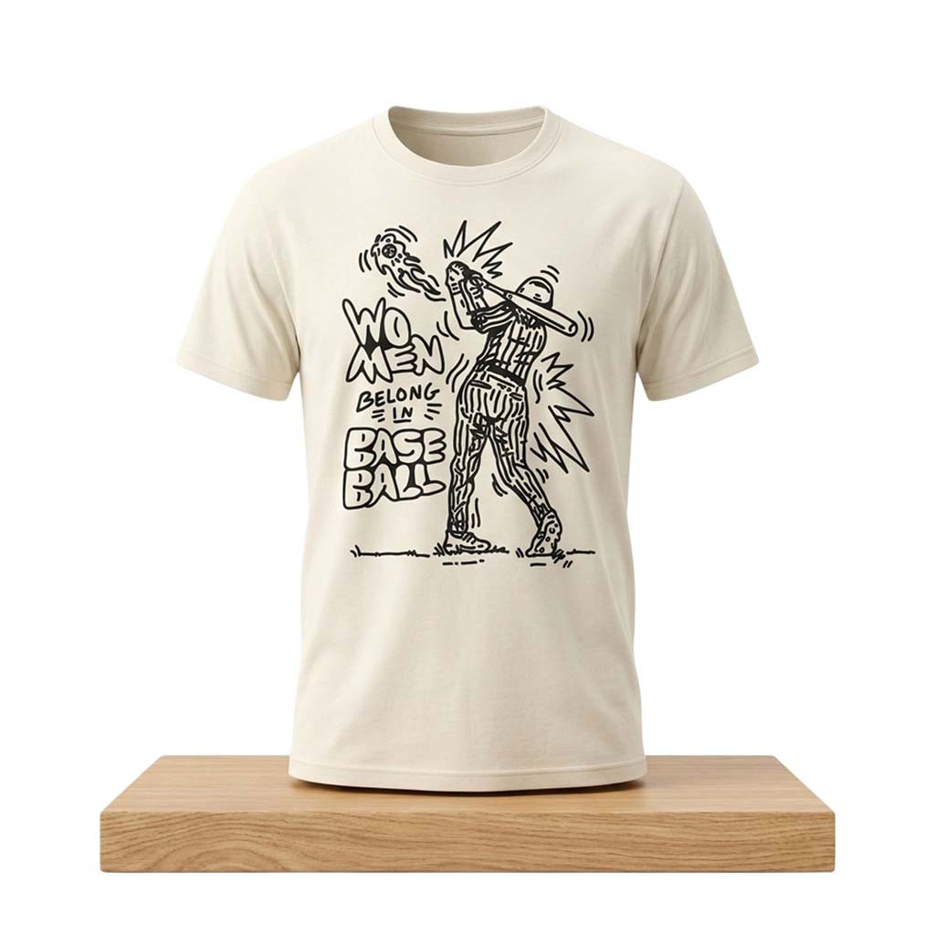 Women Belong in Baseball Shirt Presents For Baseball Lovers - Kdjoy