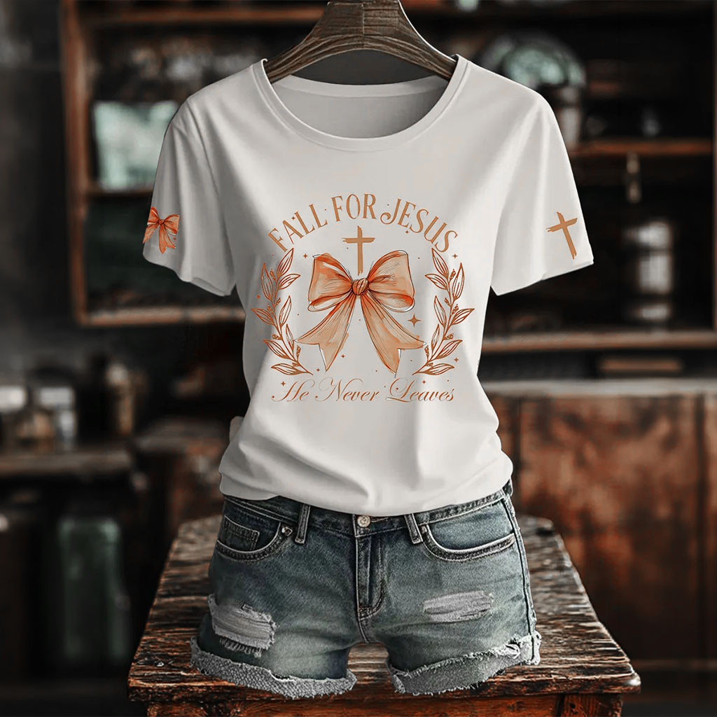 Womens Faith Autumn T-Shirt Autumn Pumpkin Blessed Gift Ideas For Her - Kdjoy
