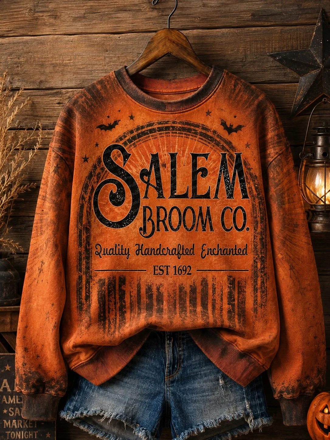 Women's Salem Broom Company Sweatshirt Quality Handcrafted Enchanted Apparel Gift For Her - Kdjoy Women's Salem Broom Company Sweatshirt Quality Handcrafted Enchanted Apparel Gift For Her - Kdjoy