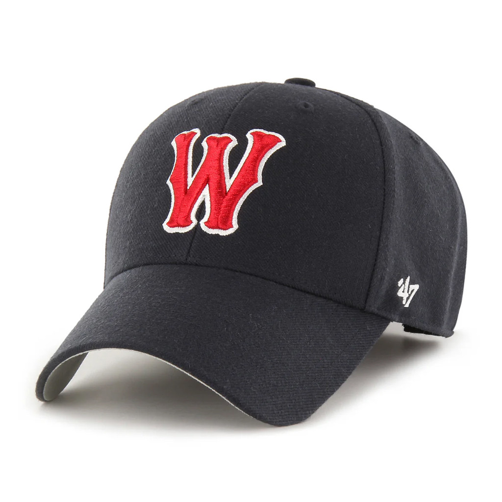 Worcester Red Sox Merch 2026 47 Brand Navy Classic W MVP Hat Embroidered Gift For Baseball Fans - Kdjoy