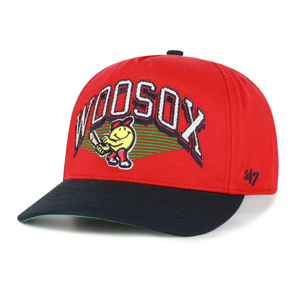 Worcester Red Sox Merch 2026 47 Brand Red Pomona TT Hitch Embroidered Hat Baseball Fan Gifts - Kdjoy