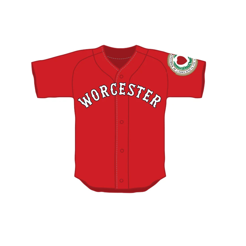 Worcester Red Sox Merch 2026 Red Worcester Replica Jersey Presents For Baseball Fans - Kdjoy