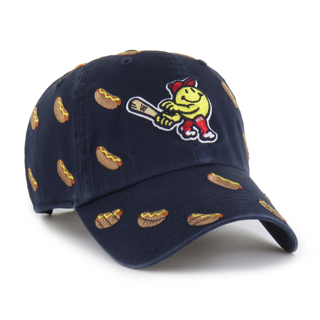 Worcester Red Sox Merch 2026 Smiley Hot Dog Confetti Hat Embroidered Gift For Baseball Fans - Kdjoy Worcester Red Sox Merch 2026 Smiley Hot Dog Confetti Hat Embroidered Gift For Baseball Fans - Kdjoy