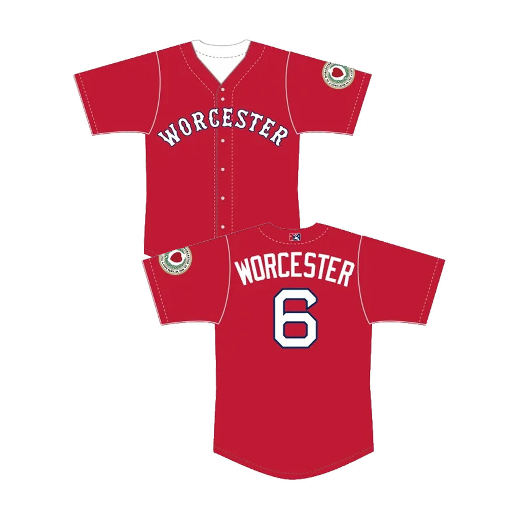 Worcester Red Sox Merch 2026 Worcester Red Sox Red Worcester #6 Jersey Gift For Baseball Fans - Kdjoy Worcester Red Sox Merch 2026 Worcester Red Sox Red Worcester #6 Jersey Gift For Baseball Fans - Kdjoy