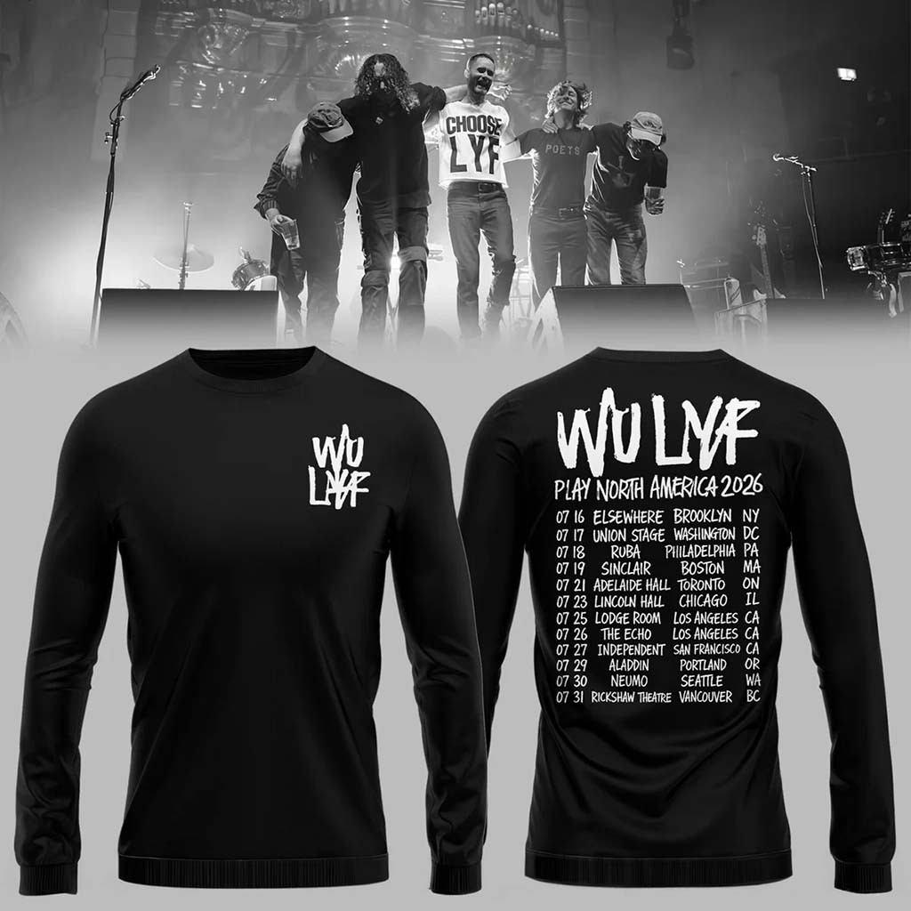 Wu Lyf Fifteen Years Later Long Sleeve T-Shirt Black WU LYF Merch Rock Lovers Gifts
