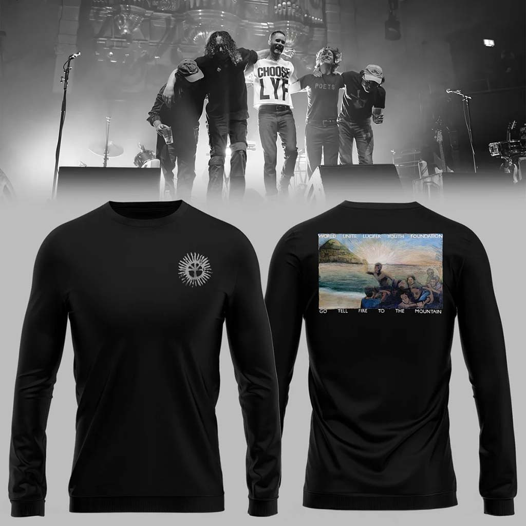 Wu Lyf Fifteen Years Later Long Sleeve T-Shirt Go Tell Fire To The Mountain Wu Lyf Merch Black Wu Lyf Fifteen Years Later Long Sleeve T-Shirt Go Tell Fire To The Mountain Wu Lyf Merch Black