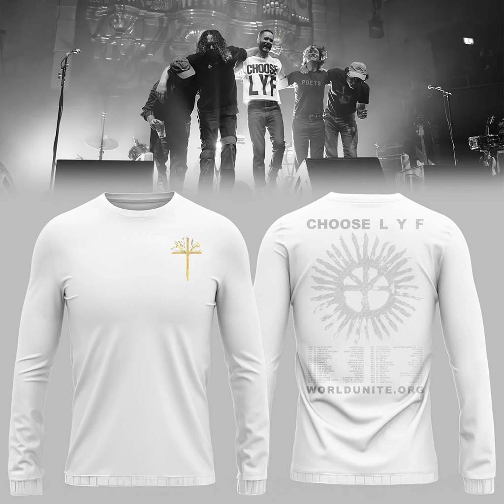 Wu Lyf Fifteen Years Later Long Sleeve T-Shirt White Choose LYF Merch Gifts For Music Lovers