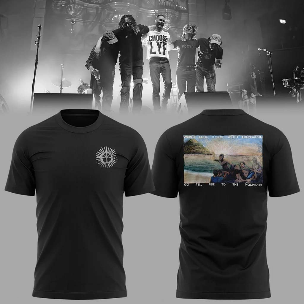 Wu Lyf Merch 2026 Fifteen Years Later T-Shirt Go Tell Fire To The Mountain Shirt Black - Kdjoy